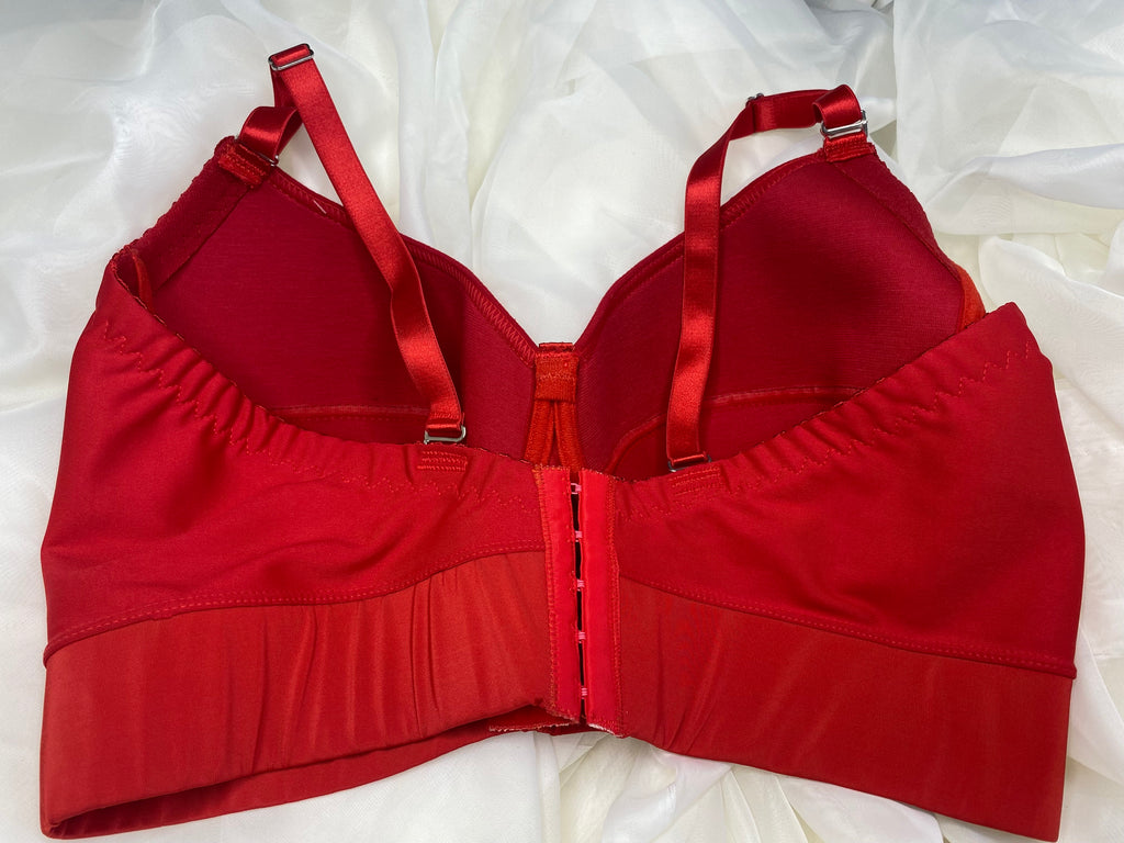 Bra Zafiro Rojo Liso Talla 38