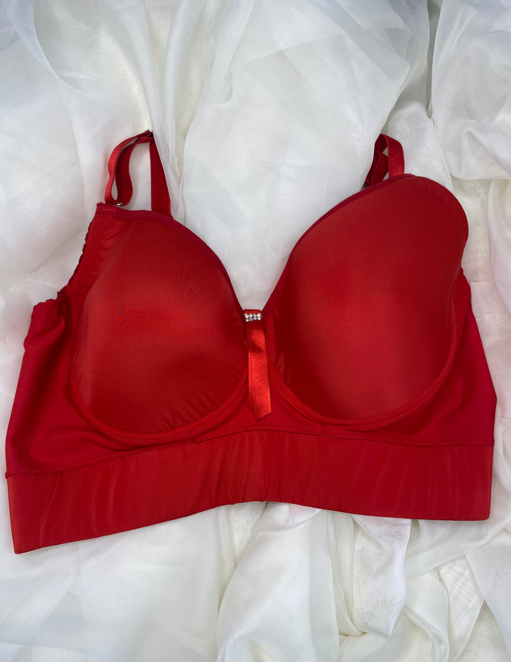 Bra Zafiro Rojo Liso Talla 38