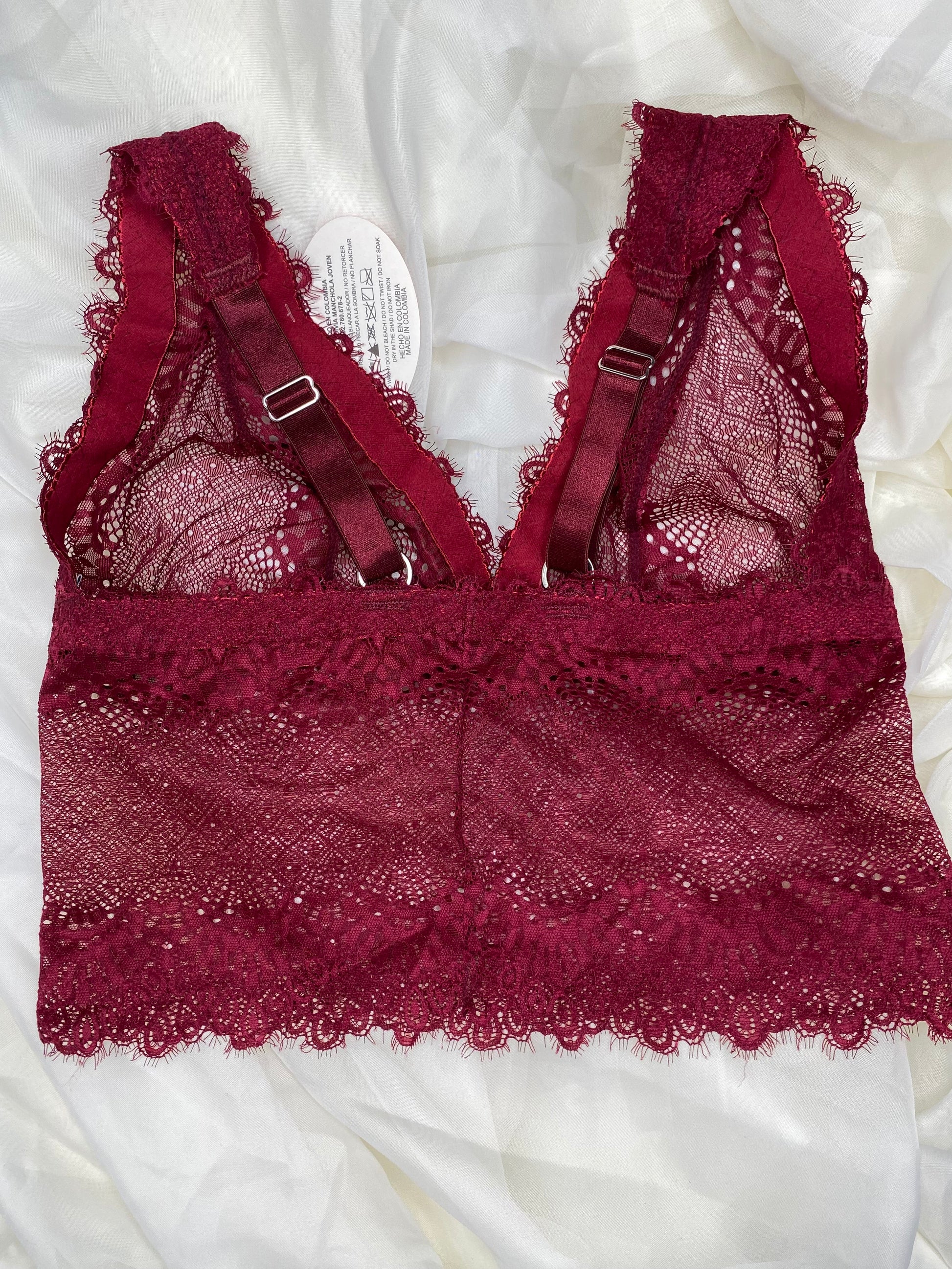 Cropt Top Vinotinto Talla 38/40