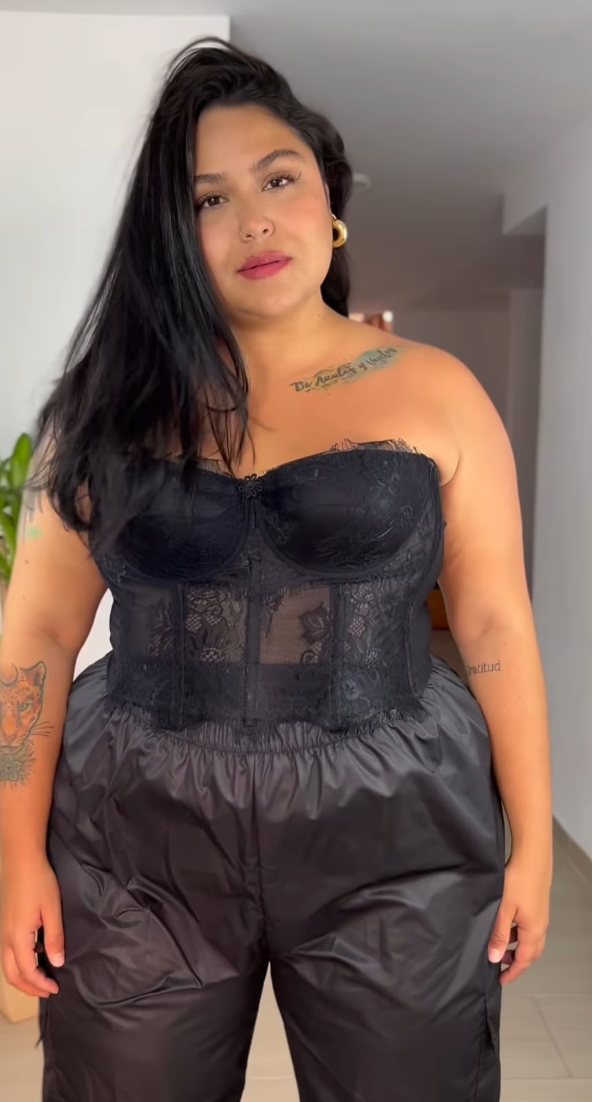 Corset Rose Black