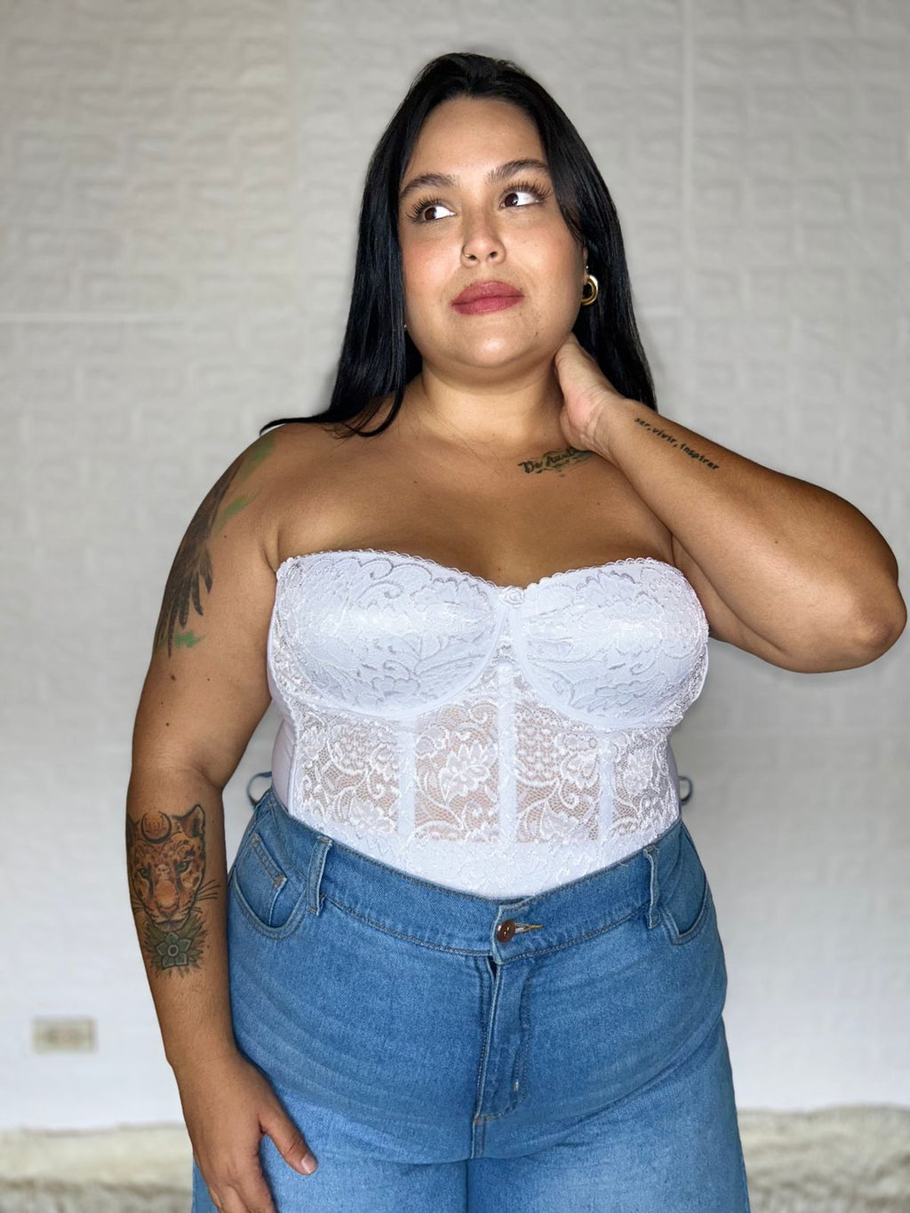 Corset Rose Blanco